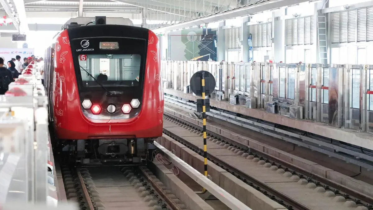 Peresmian LRT Jakarta rute Kelapa Gading-Manggarai ditunda. (Sumber: Dok. Pemprov Jakarta)