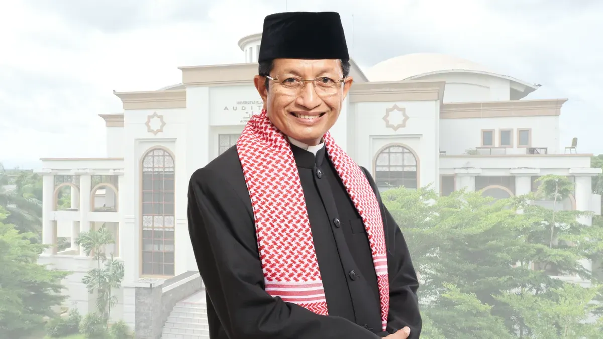 Menteri Agama Nasaruddin Umar. Kemenag memastikan kabar mengenai pengunduran dirinya dari jabatan Menteri Agama tidak benar. (Sumber: Kemenag)