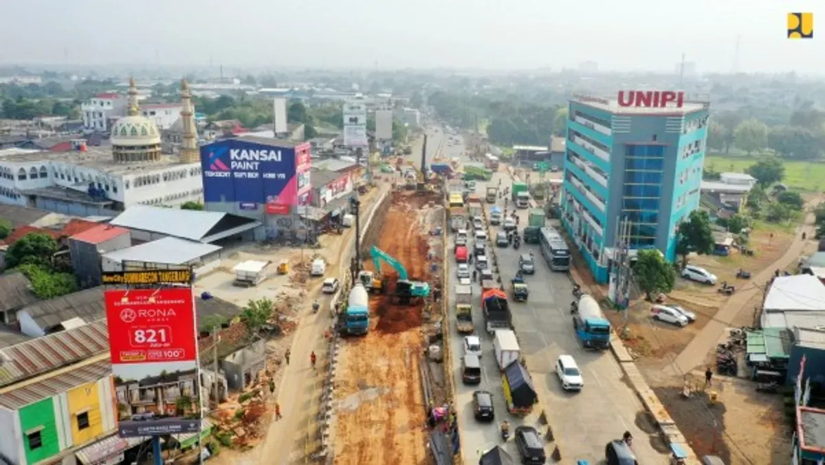 Underpass Bitung di Jalan Raya Serang, Kecamatan Curug, Kabupaten Tangerang. (Sumber: Dok. Kementerian PU)