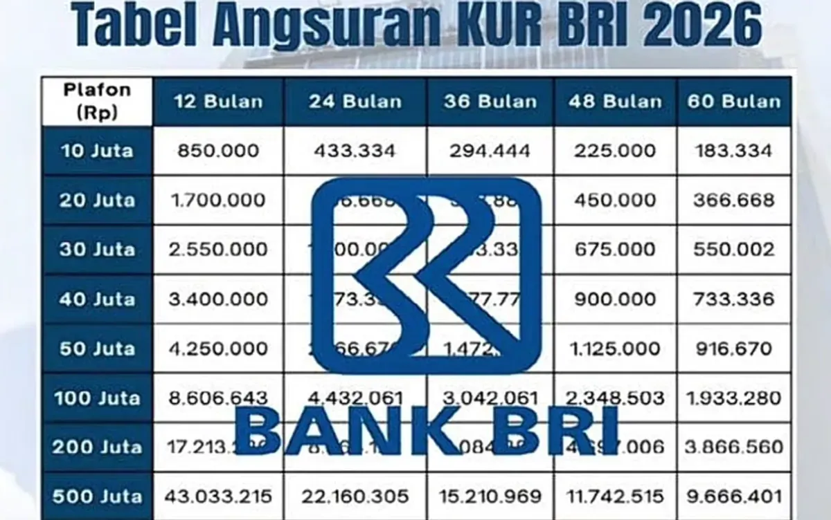 Simulasi Cicilan dan Tabel KUR BRI 2026 Terbaru untuk Calon Nasabah (Sumber: Youtube/@Edgar Tutorial)
