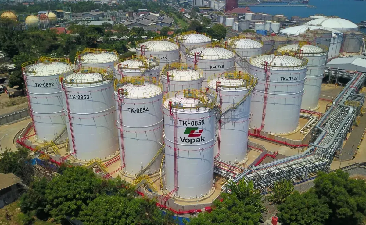 PT Vopak Terminal Merak di Cilegon, Banten. (Sumber: Dok.JGC Indonesia)