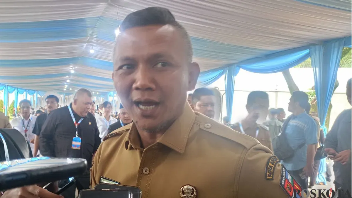 Wakil Wali Kota Bogor, Jenal Mutaqin saat Rakornas Pemerintah Pusat dan Daerah di Sentul, Kabupaten Bogor, Senin, 2 Februari 2026. (Sumber: Poskota/Giffar Rivana)