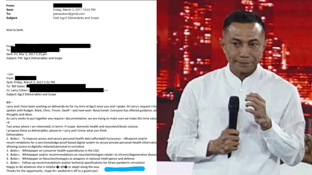 Dharma Pongrekun saat menghadiri debat Pilgub Jawa Barat 2024. Namanya kembali menjadi perbincangan setelah rilis dokumen Epstein Files. (Sumber: X/@sobatmiskintv)