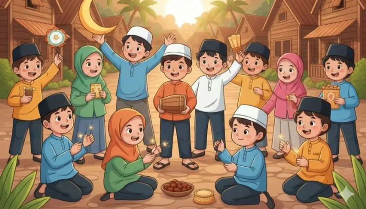 Ilustrasi. Ramadhan 2026 segera tiba. Simak perkiraan jadwal libur sekolah awal puasa, daftar tanggal merah nasional, hingga potensi libur panjang siswa di Februari 2026. (Sumber: Poskota/AI Generated)