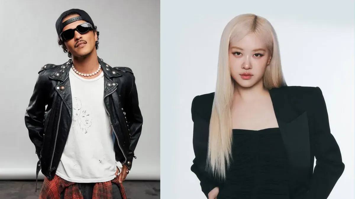 Bruno Mars dan Rosé BLACKPINK (Sumber: Instagram)