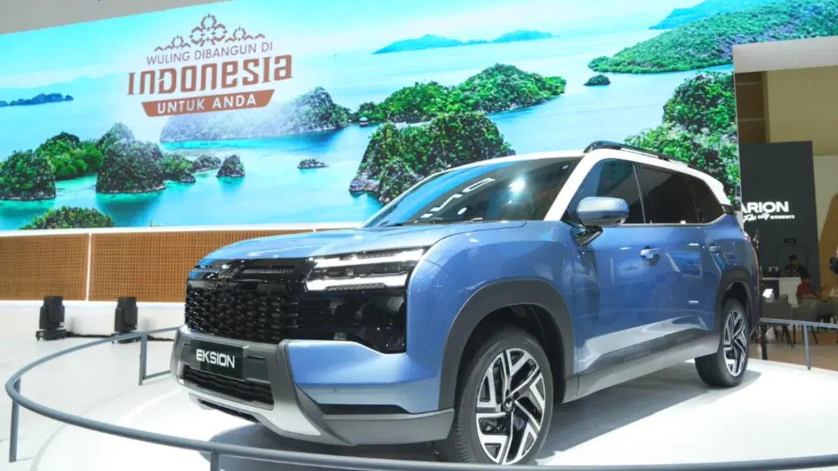 Wuling Eksion yang dikenalkan ke publik di ajang IIMS 2026. (Sumber: Wuling)
