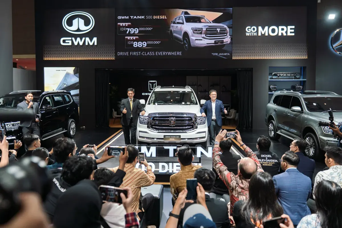 GWM Tank 500 Diesel resmi diluncurkan di IIMS 2026 (Sumber: GWM Indonesia)