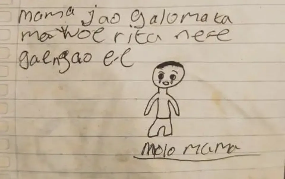 Kondisi surat terakhir YBS yang ditinggalkan untuk sang ibu, menggambarkan tekanan ekonomi yang dialami keluarga. (Sumber: Istimewa)