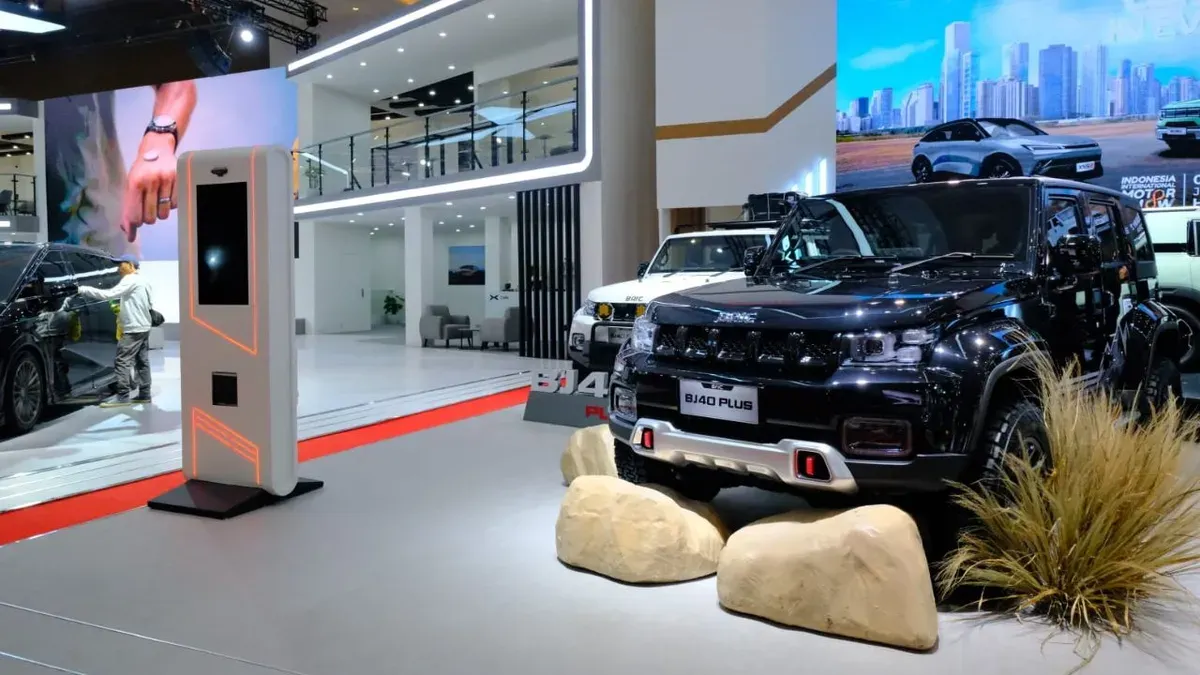 BAIC Indonesia membawa mobil BJ40 Plus, X55 II, dan BJ30 HEV dalam IIMS 2026, JIExpo, Kemayoran, Jakarta Pusat. (Sumber: Dok. BAIC)