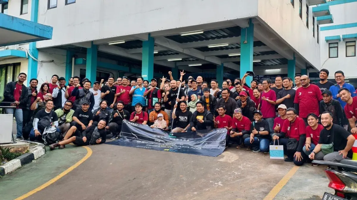 Konvoi motor listrik Patriot EV yang digelar PLN UID Jakarta Raya. (Sumber: Dok. Istimewa)