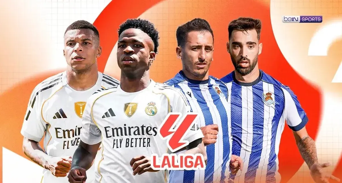 Jadwal pertandingan Real Madrid vs Real Sociedad di Liga Spanyol pekan ke-24 2025/2026. (Sumber: Vidio.com)