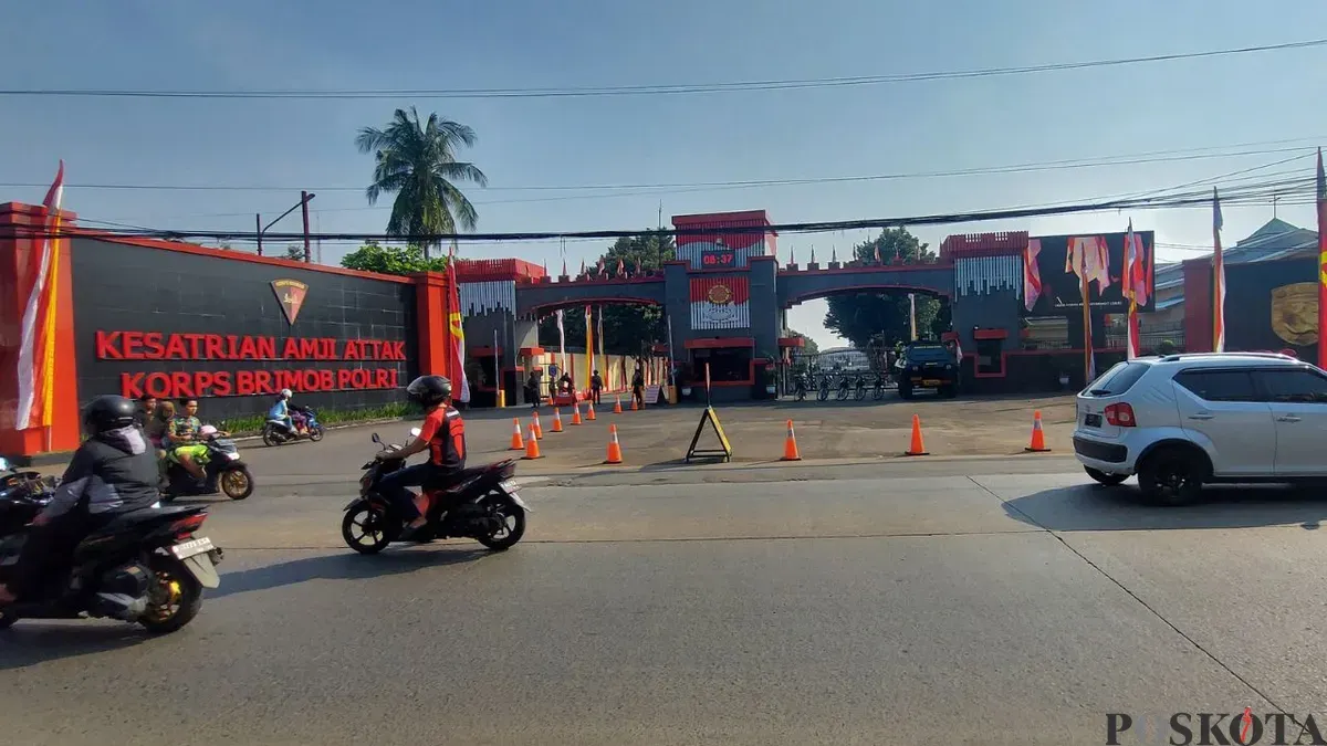 Mako Brimob Kelapa Dua Kota Depok, di Jalan Komjen M Jasin, Kelapa Dua, Cimanggis Kota Depok. (Sumber: Poskota/Angga Pahlevi)