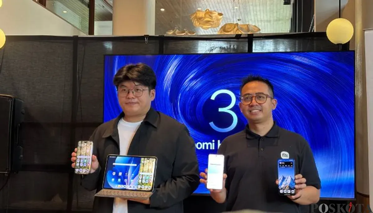 Xiaomi HyperOS 3 diperkenalkan, dengan membawa fitur baru akan tampilan yang lebih halus, konektivitas lintas perangkat, dan AI pintar. (Sumber: Poskota/Aldi Harlanda Irawan)