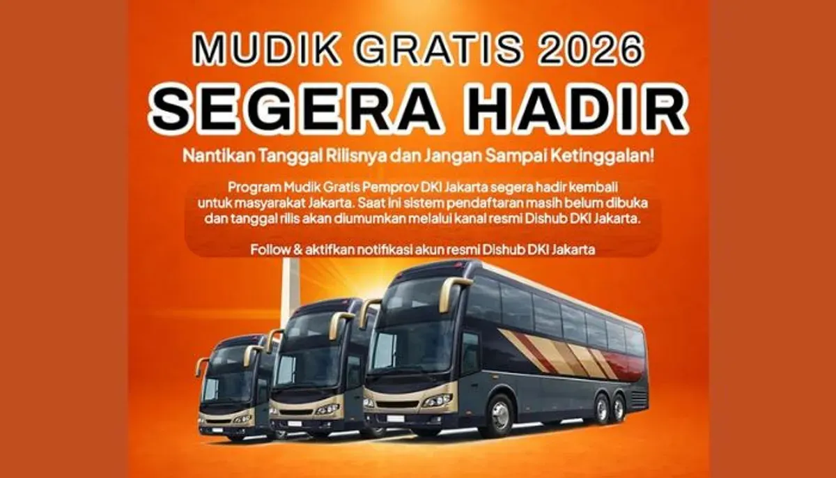 Pendaftaran mudik gratis DKI Jakarta 2026 segera dibuka. (Sumber: Instagram/@dishubdkijakarta)