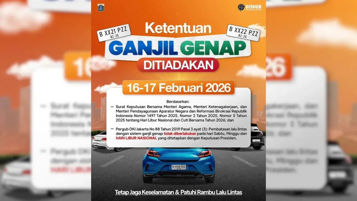 Pemprov DKI tiadakan ganjil genap (Sumber: Instagram/@dishubdkijakarta)