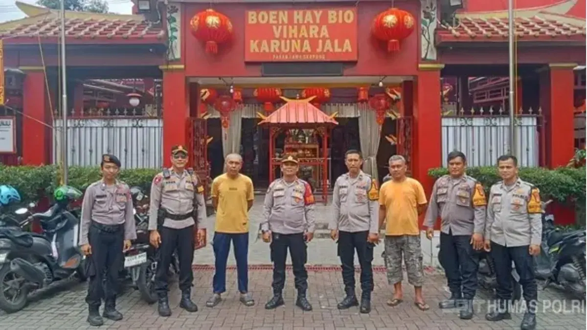 Ribuan personel Polda Metro Jaya disiagakan dalam pengamanan perayaan Imlek 2026. (Sumber: Dok. Humas Polri)