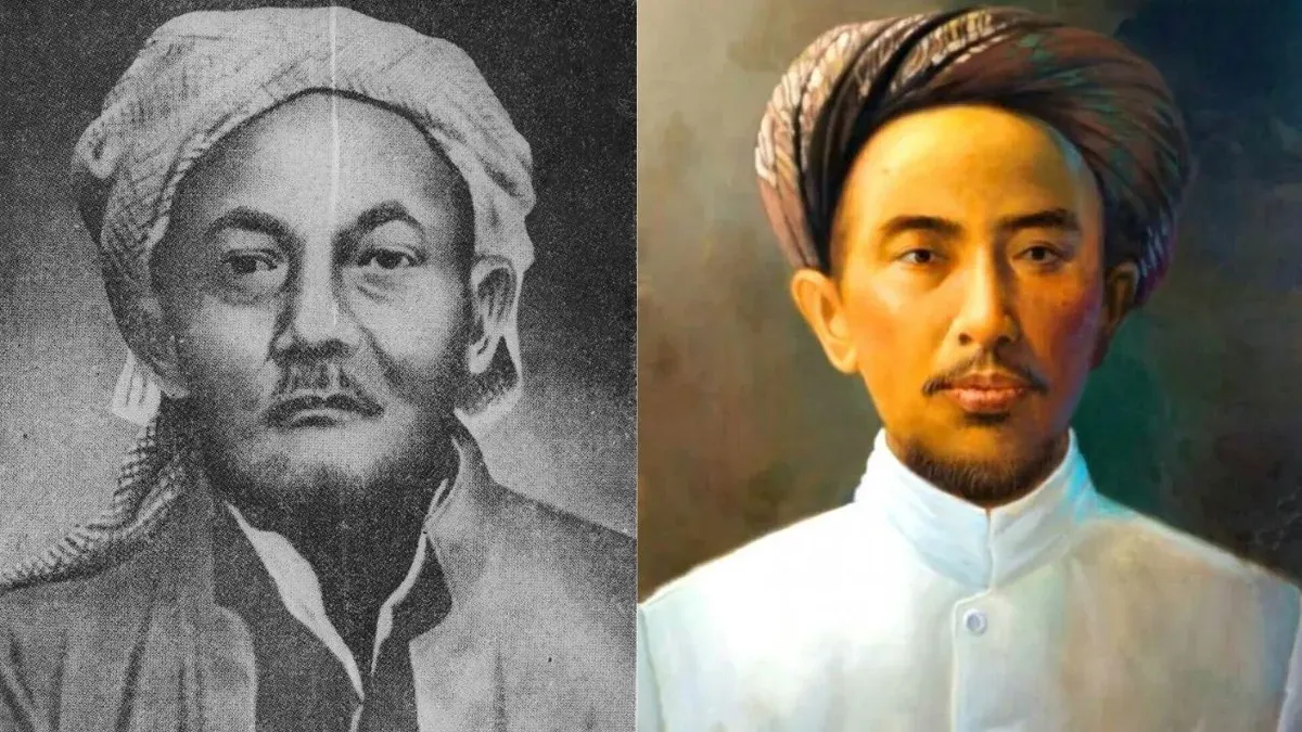 KH Ahmad Dahlan (Kanan) Pendiri Muhammadiyah, KH Hasyim Asy’ari (Kiri) pendiri Nahdlatul Ulama. (Sumber: sdmuhammadiyahpalur dan wikimedia)