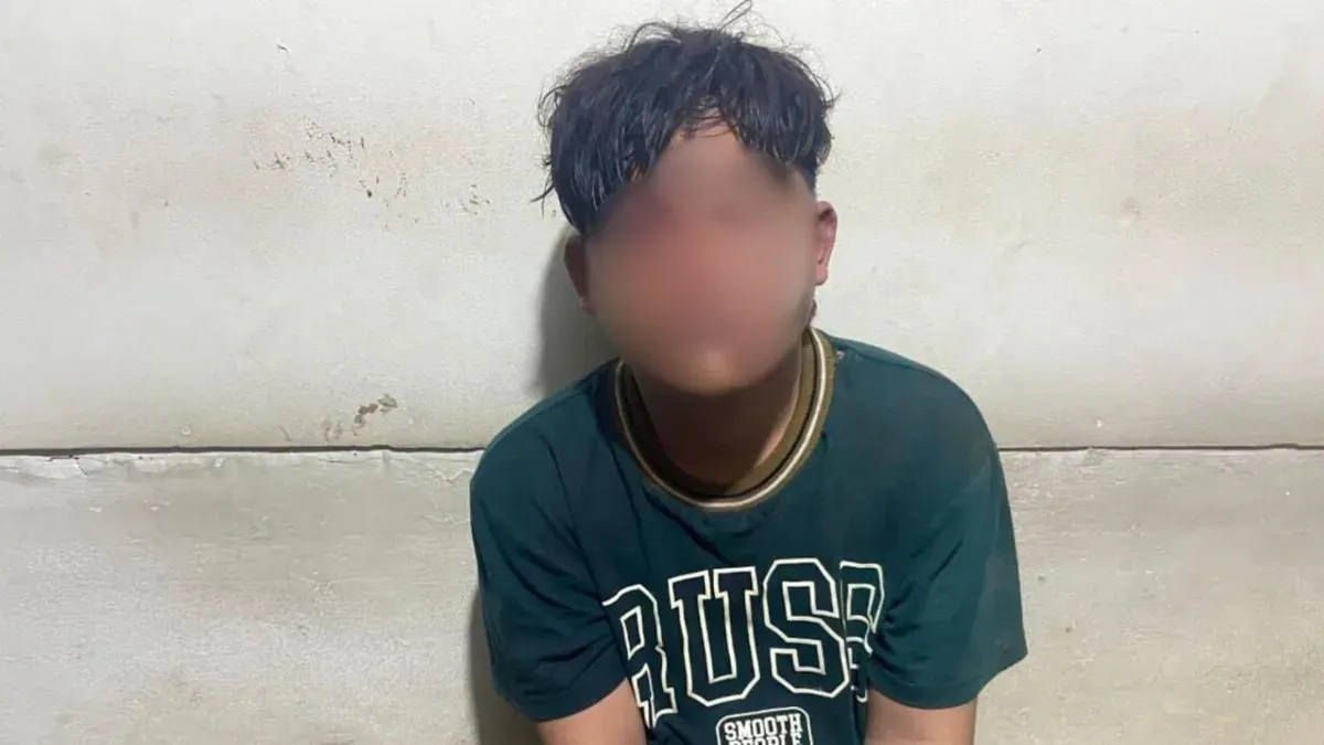 Pria berinisial F, 24 tahun terduga pelaku penusukan saat tawuran di Duren Sawit, Jakarta Timur. (Sumber: Istimewa)