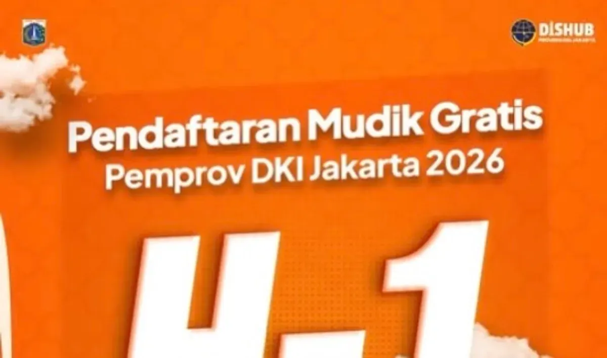 Pendaftaran Mudik Gratis Pemprov DKI Jakarta 2026. (Sumber: Instagram/@dishubdkijakarta)