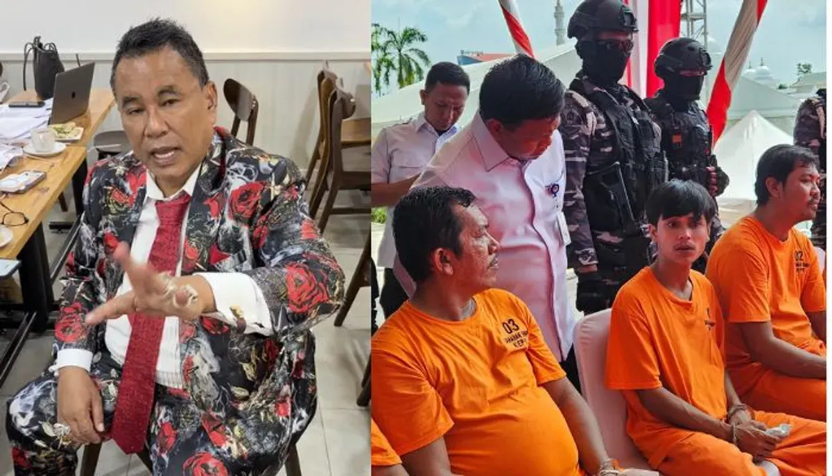 Kasus penyelundupan sabu hampir dua ton di Batam memasuki tahap pembelaan. Hotman Paris Hutapea siap memberikan pendampingan hukum kepada terdakwa ABK Fandi Ramadhan. (Sumber: X/@KangManto123)