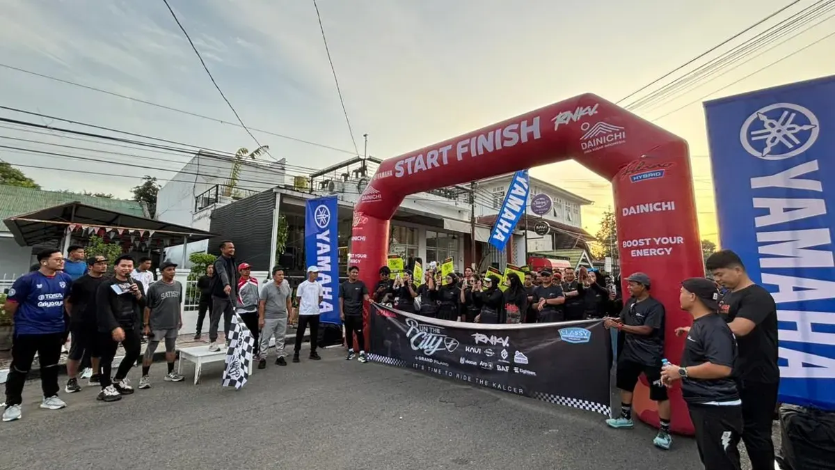 Run The City by Grand Filano di Bone diikuti lebih dari 250 anak muda. (Sumber: Dok. Yamaha)