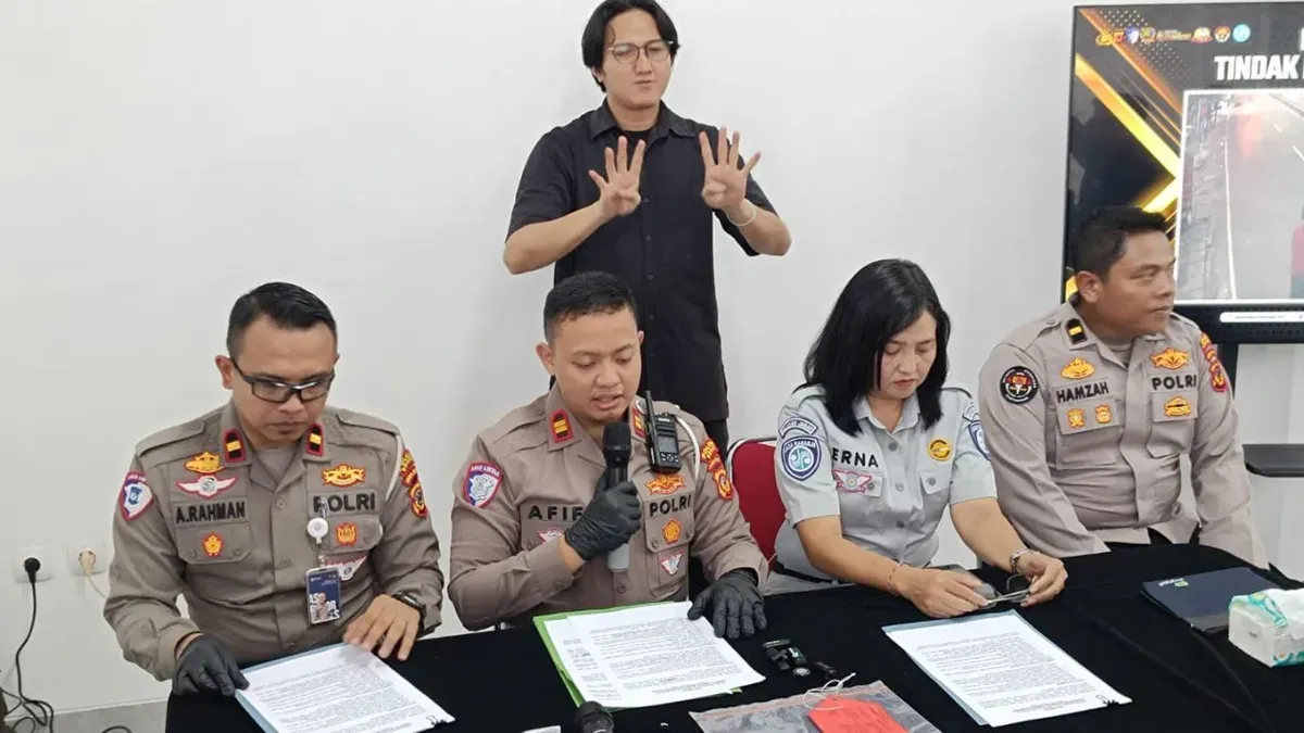 Satlantas Polres Bogor melakukan press release terkait kecelakaan akibat pengendara ugal-ugalan di jalan hingga sebabkan korban tewas. (Sumber: Istimewa)