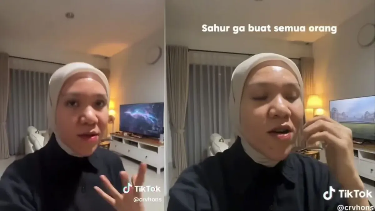 Cut Rizki Vhonsana, beauty influencer yang viral usai pernyataannya tentang sahur menuai respons publik. (Sumber: Threads/@uptodatenetizen)