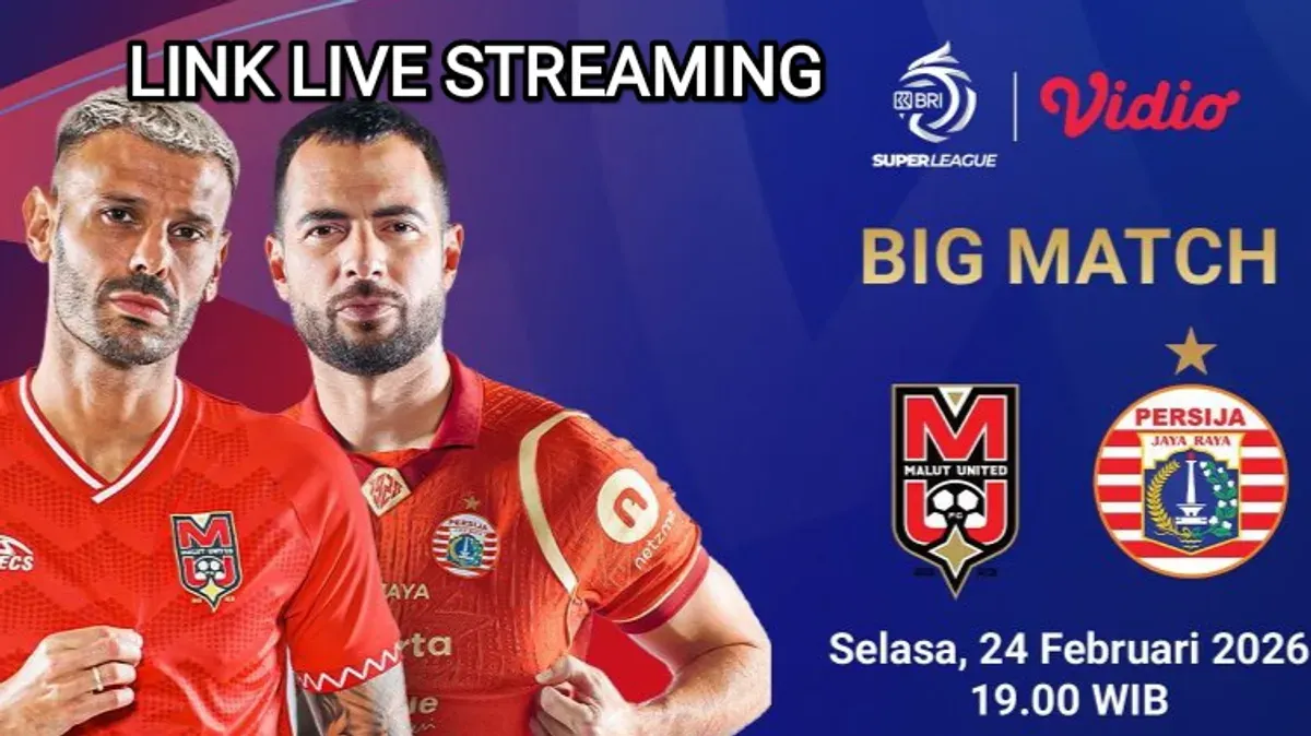 Link live streaming Malut United vs Persija Jakarta. (Sumber: Vidio)