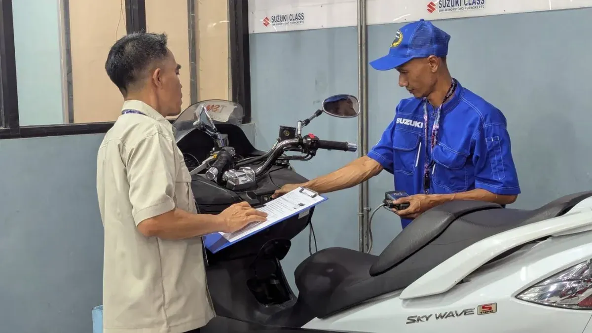 Suzuki Victorious Contest 2025 kategori teknisi sepeda motor tuntas digelar. (Sumber: Dok. Suzuki)