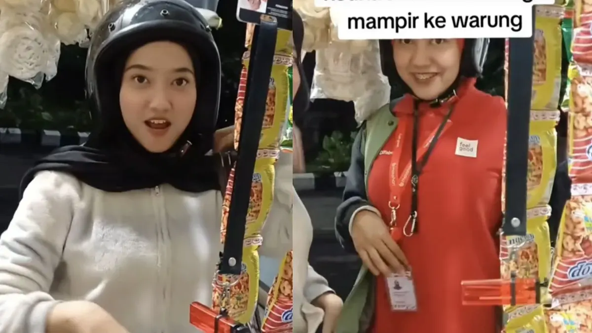 Dua perempuan tunarungu membagikan kabar bahagia seusai pulang bekerja, momen yang kemudian viral dan mengundang dukungan publik. (Sumber: Instagram/@lagi.viral)