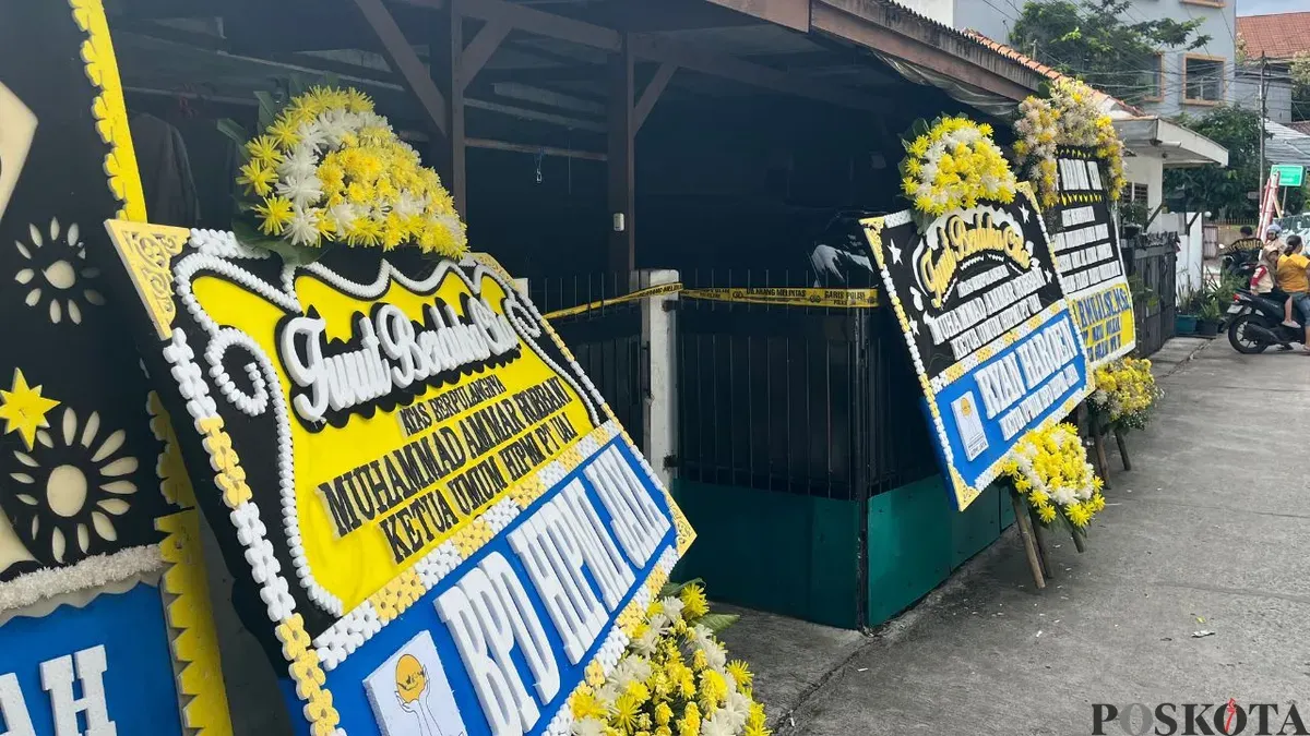 Rumah tempat pembunuhan mahasiswa oleh adik sendiri di kawasan Kelapa Gading, Jakarta Timur, Kamis, 26 Februari 2026. (Sumber: Poskota/Pandi Ramedhan)