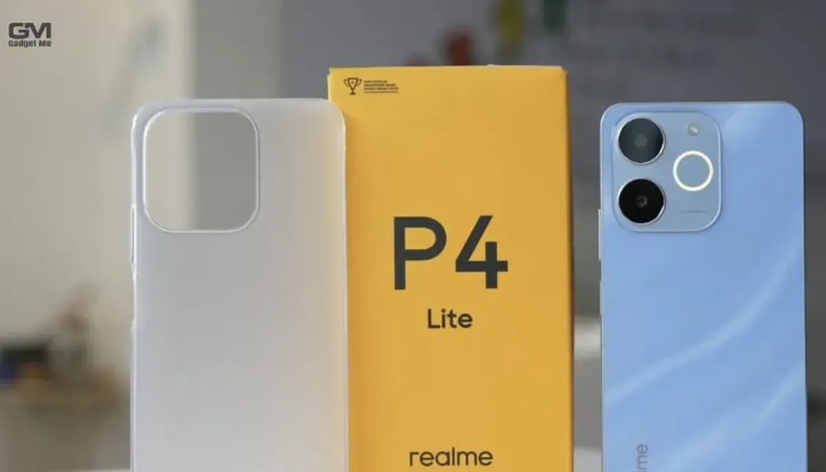 Realme P4 Lite 4G menawarkan layar 90Hz, baterai 6.300mAh, reverse charging 6W, dan desain tipis 7,49 mm. (Sumber: YouTube/Gadget Me)
