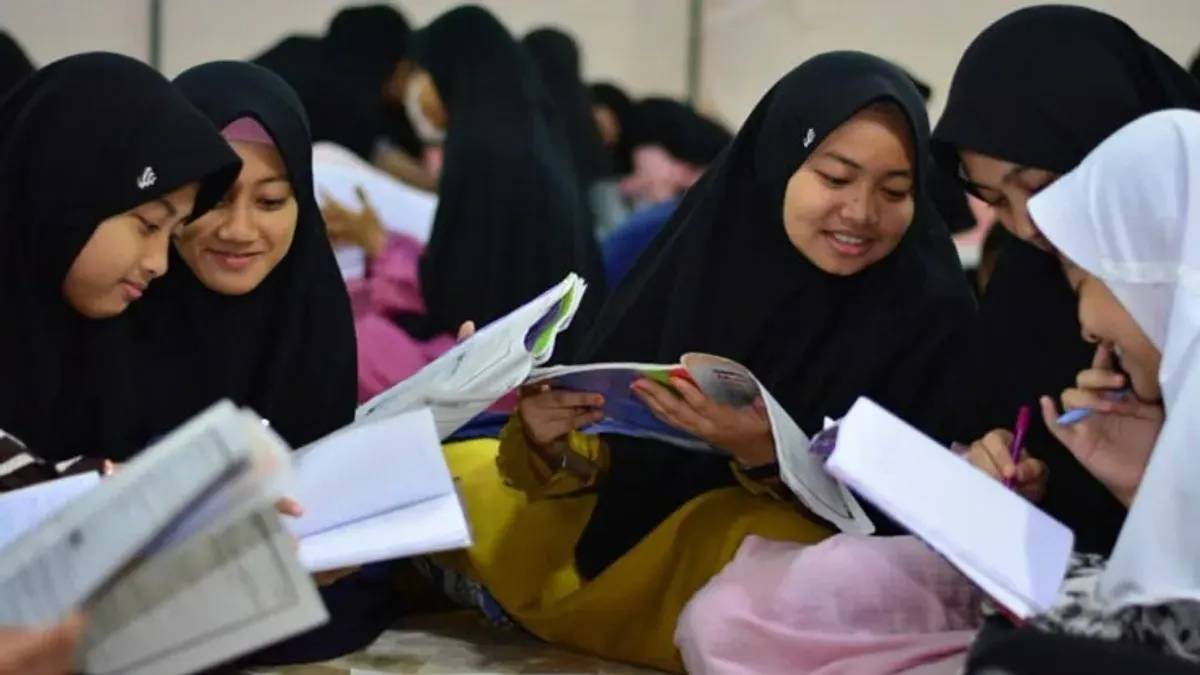 Ilustrasi - Para murid mengikuti kegiatan pesantren kilat puasa Ramadhan. (Sumber: Pondok Pesantren Darunnajah)