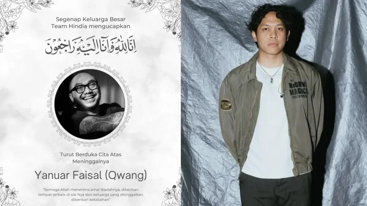 Manajer bisnis Hindia, Yanuar Faisal (Qwang), yang meninggalkan duka mendalam bagi keluarga dan industri musik Indonesia. (Sumber: Instagram/@teamhindia)