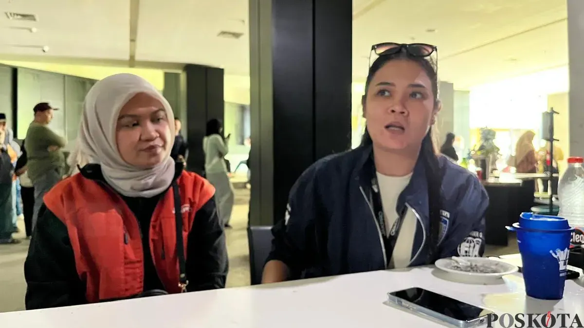 Head of Strategic Business Unit (SBU) Taman Ismail Marzuki Jakpro, Anya A. Christiana (kanan) saat di wawancarai awak media. (Sumber: Poskota/M Tegar Jihad)