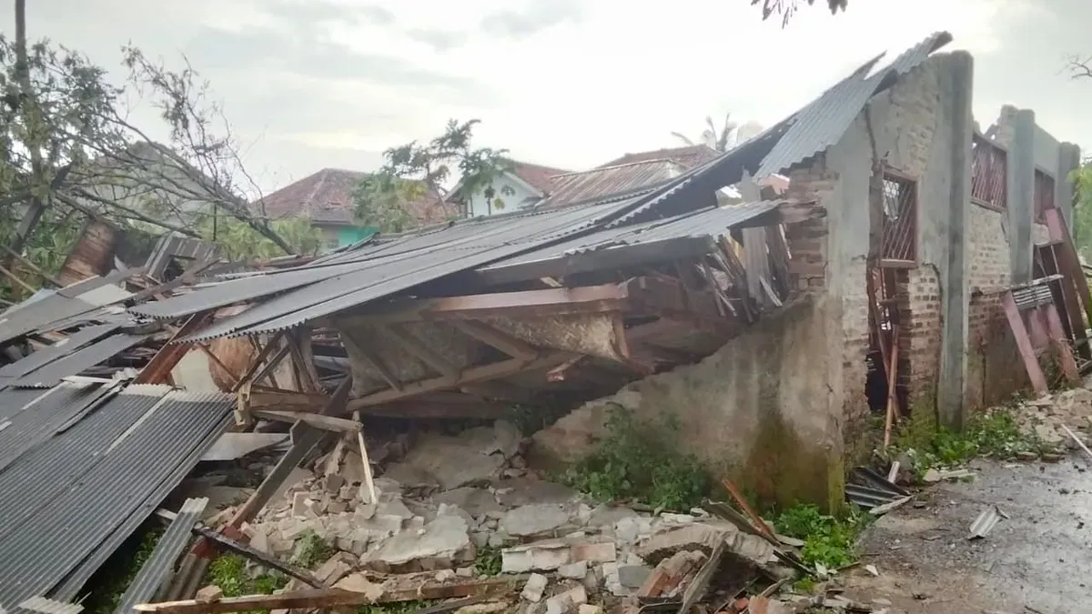 Ilustrasi rumah di Lebak rusak. (Sumber: Dok. Istimewa)