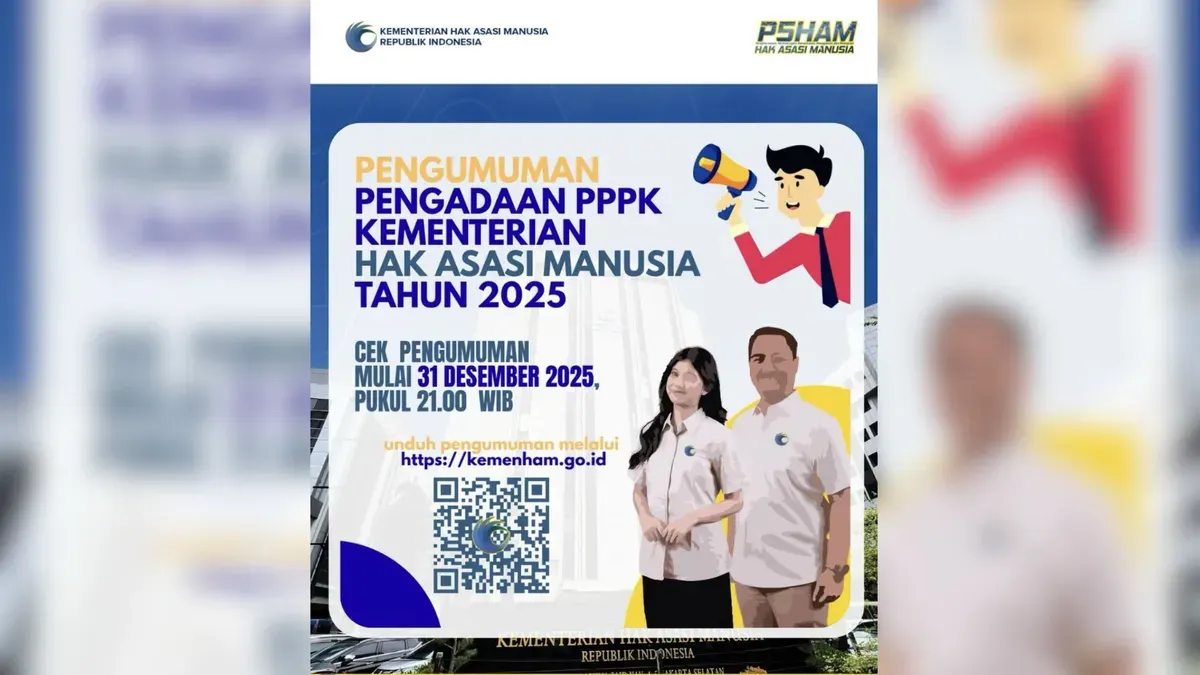 Proses seleksi PPPK Kementerian HAM 2025 menjadi peluang pengabdian bagi putra-putri terbaik bangsa untuk memperkuat layanan dan perlindungan HAM di Indonesia. (Sumber: Instagram/@kementerian_ham)