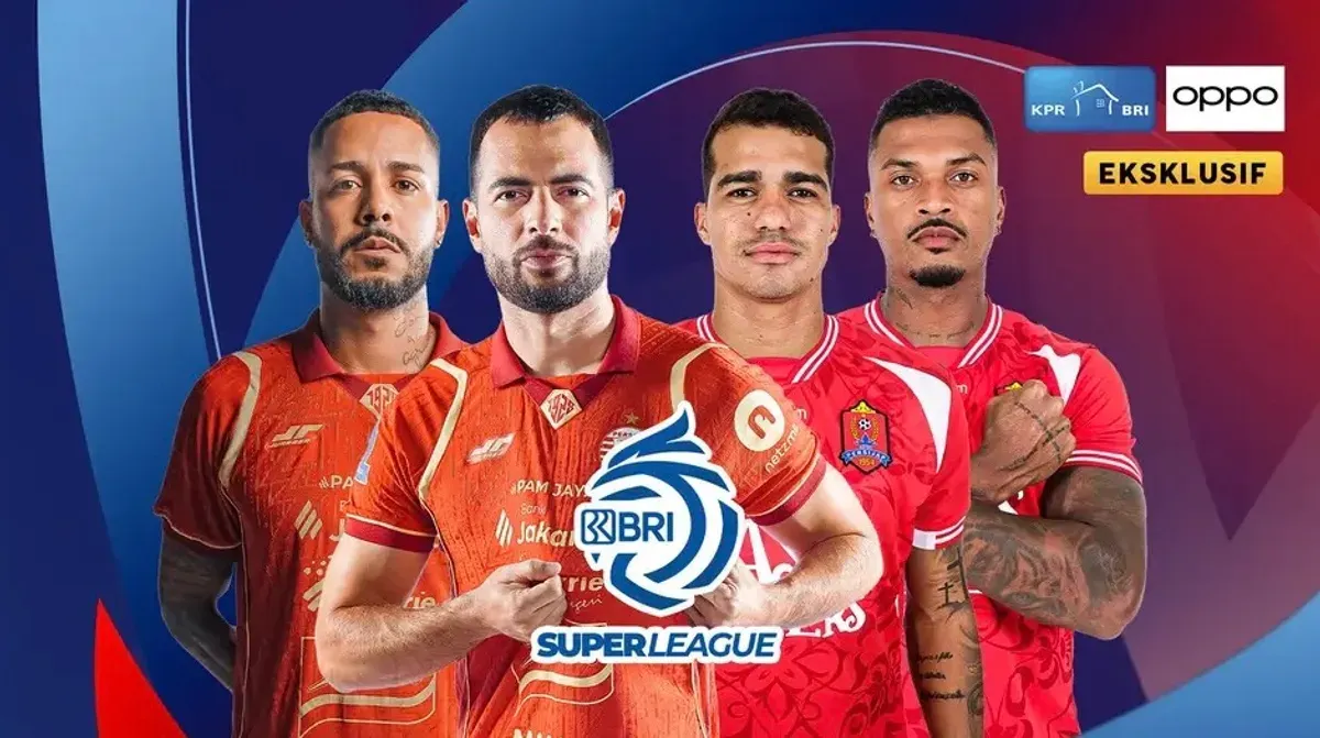 Jadwal live streaming BRI Super League Persija Jakarta vs Persijap Jepara sore ini pukul 15.30 WIB (Sumber: Vidio.com)