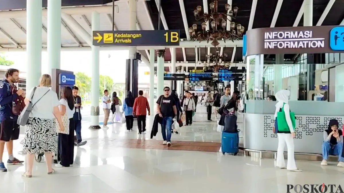 Situasi Terminal 1 Kedatangan, Bandara Soekarno-Hatta, Tangerang. (Sumber: Poskota/Veronica)