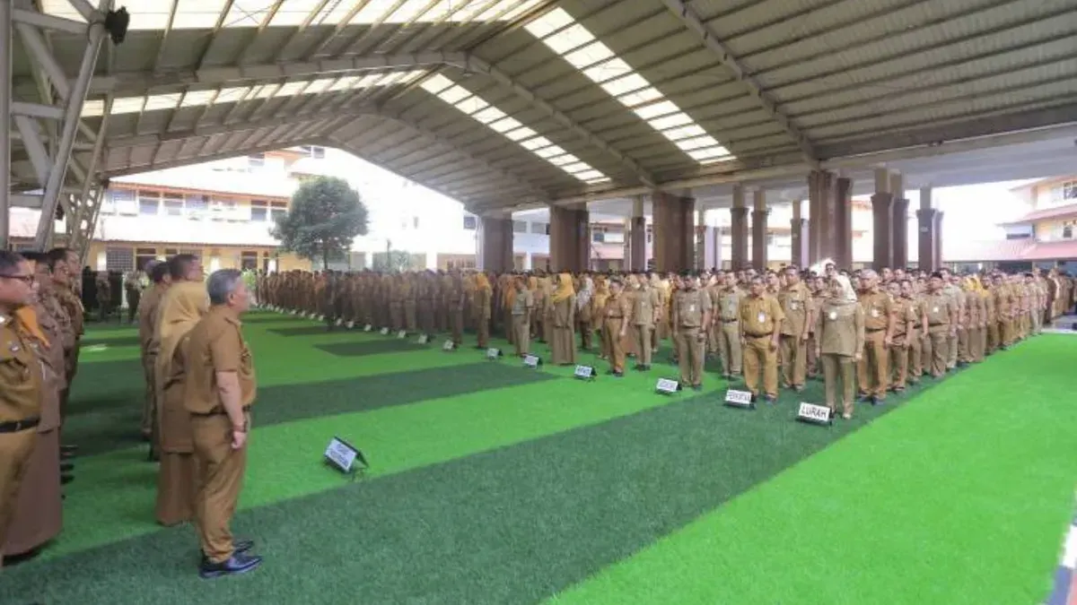 ASN Pemkot Tangerang mengikuti apel perdana, Senin, 5 Januari 2026. (Sumber: Dok. Pemkot Tangerang)