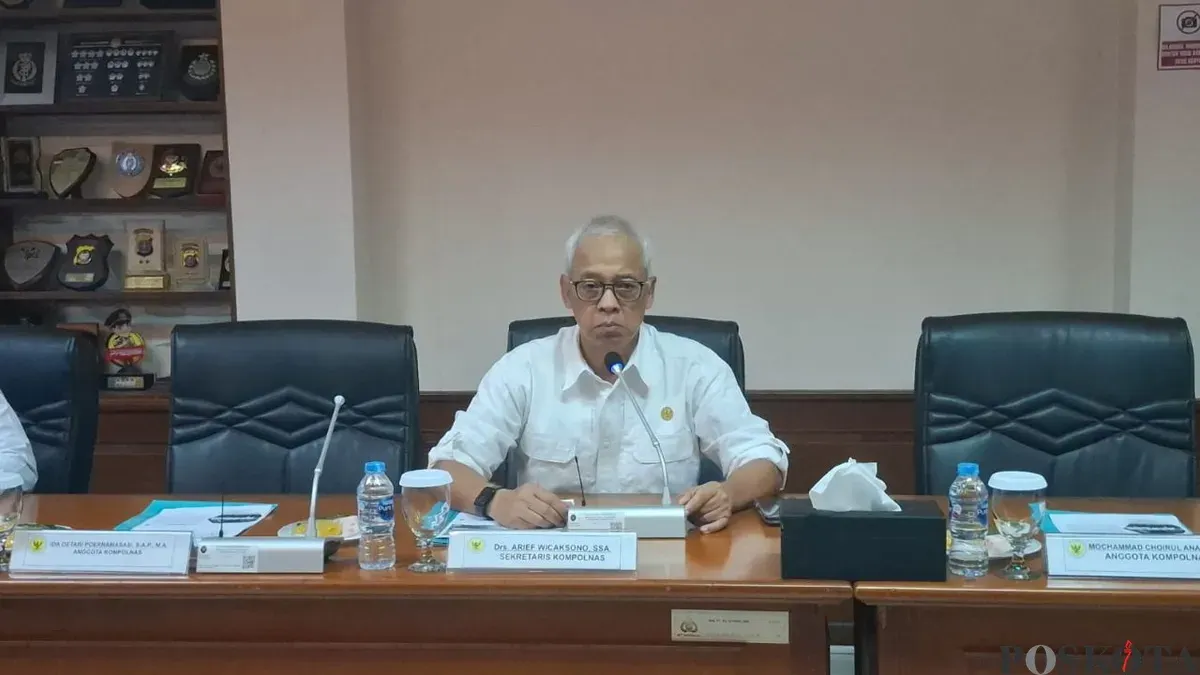Sekretaris Kompolnas, Arief Wicaksono, saat ditemui di kantornya di Kebayoran Baru, Jakarta Selatan, Senin, 5 Januari 2026. (Sumber: Poskota/Ali Mansur)