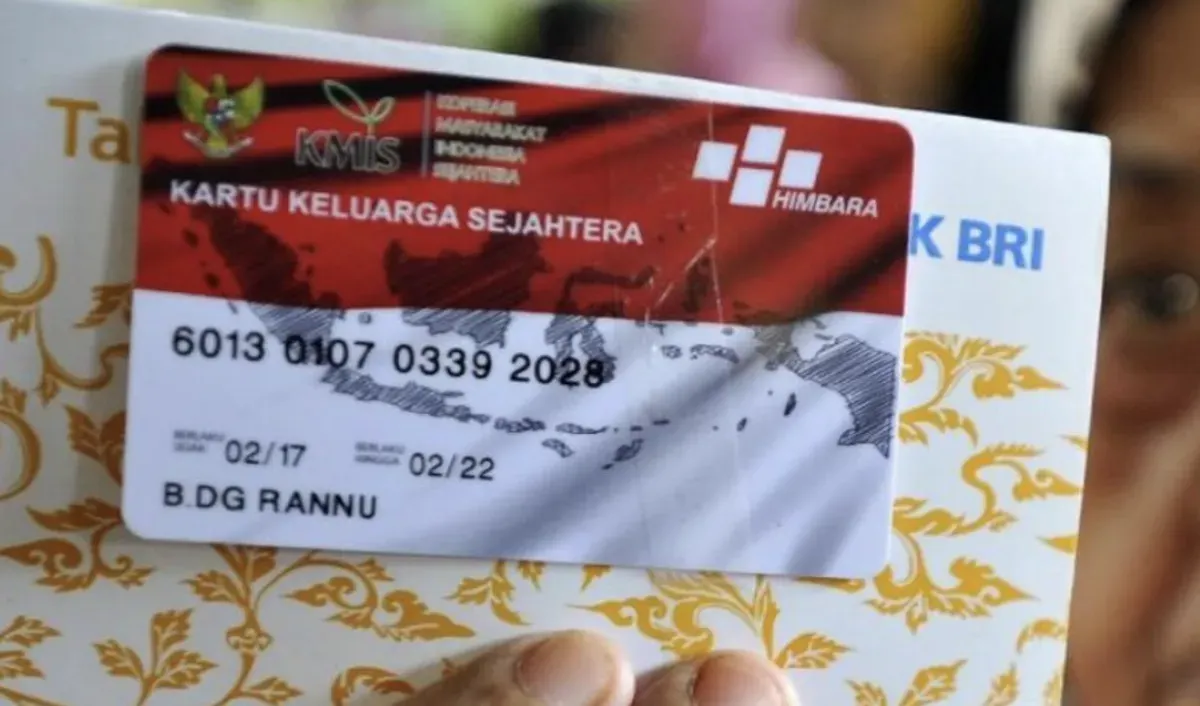 Kartu Keluarga Sejahtera (KKS) untuk memastikan pencairan bantuan sosial PKH dan BPNT. (Sumber: Pinterest)