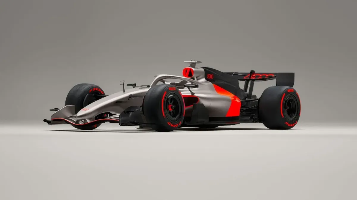 Audi Revolut F1 Team bersiap meluncurkan identitas dan livery resmi di Berlin pada 20 Januari 2026. (Sumber: Dok. Audi)