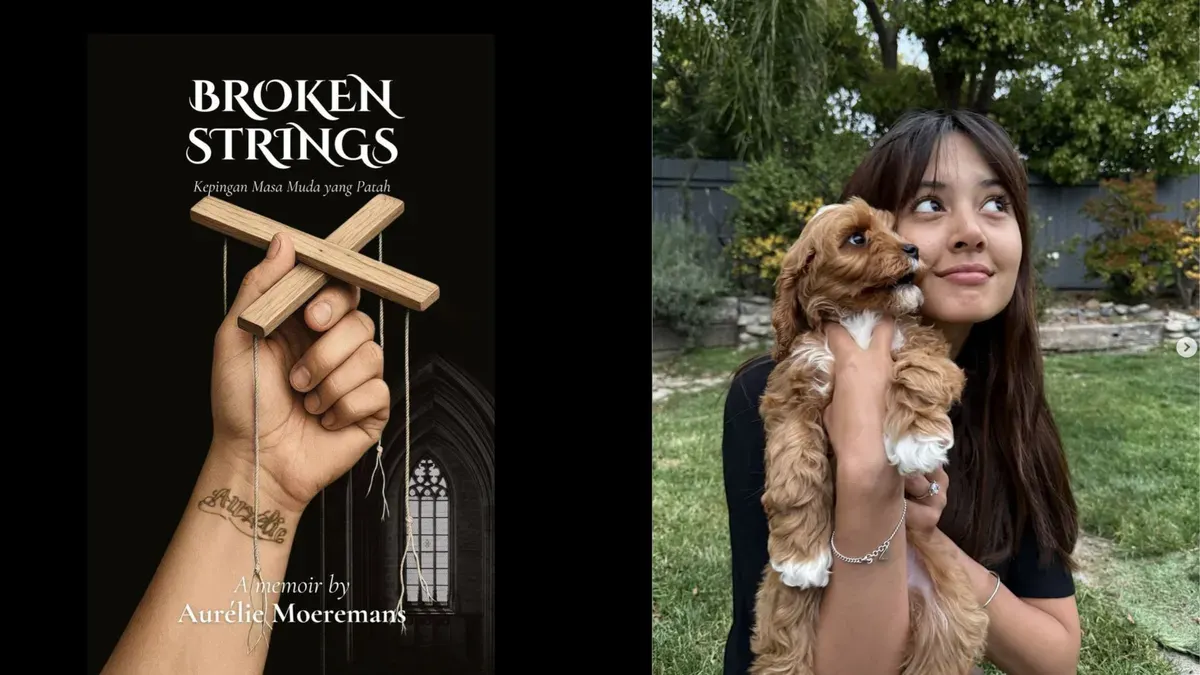 Cover terbaru Broken Strings versi buku fisik yang akan diumumkan pukul 18.30 WIB sebagai bagian dari pembukaan pre-order resmi. (Sumber: Instagram/@aurelie)