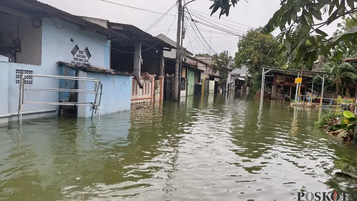 Kondisi rumah di Pemukiman Villa Tomang Baru, Kecamatan Pasar Kemis, Kabupaten Tangerang, Banten. (Sumber: Poskota/Veronica Prasetio)