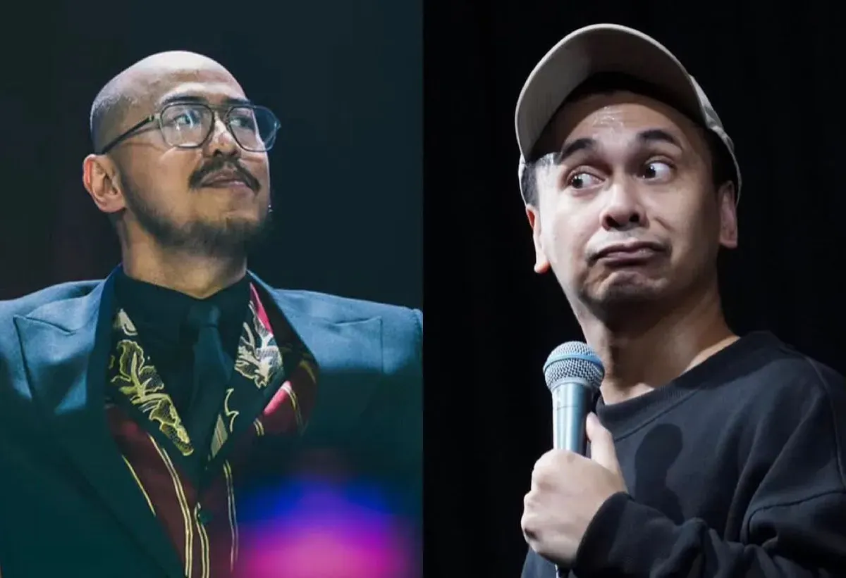 Kolase Pandji Pragiwaksono vs Raditya Dika. (Sumber: Instagram/@pandji.pragiwalsono, @raditya_dika)