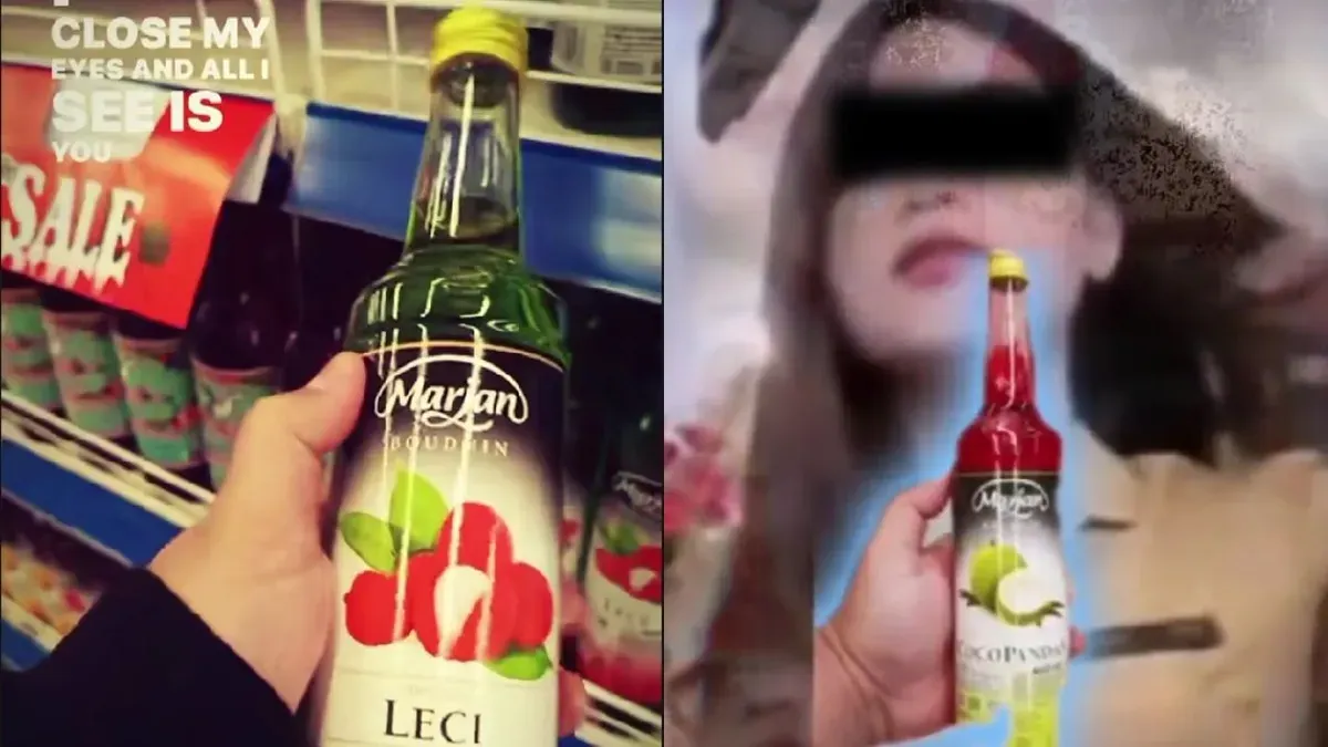 Botol Marjan viral di media sosial (Sumber: TikTok/gx.kax)