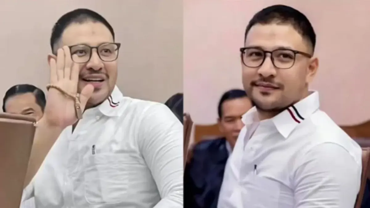 Potret Ammar Zoni di sidang peredaran narkoba (Sumber: TikTok/@selebritis.update)