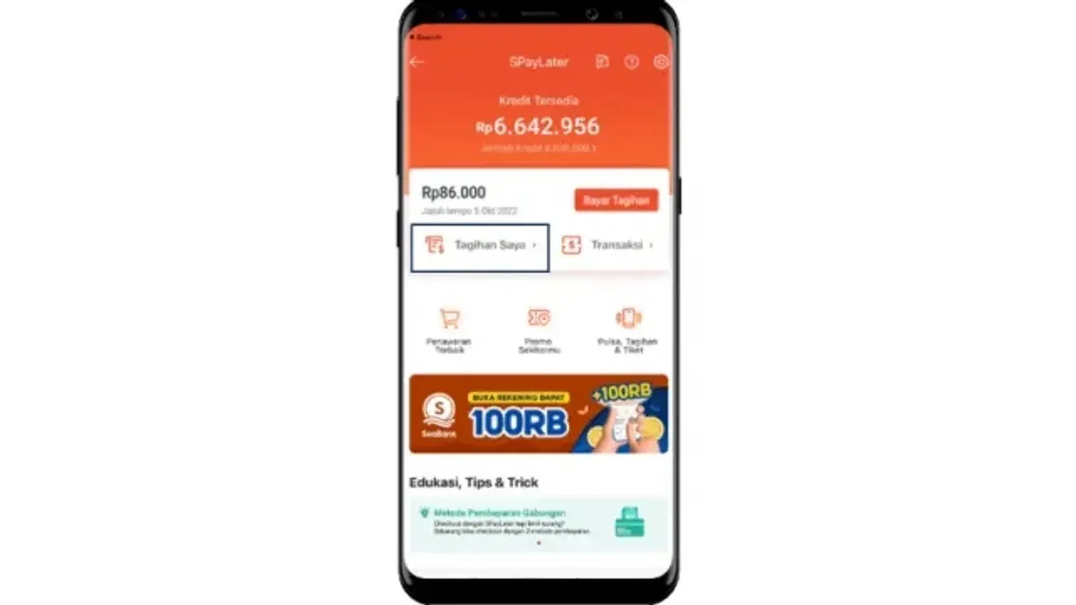 Ilustrasi shoope paylater (Sumber: shopee.co.id)