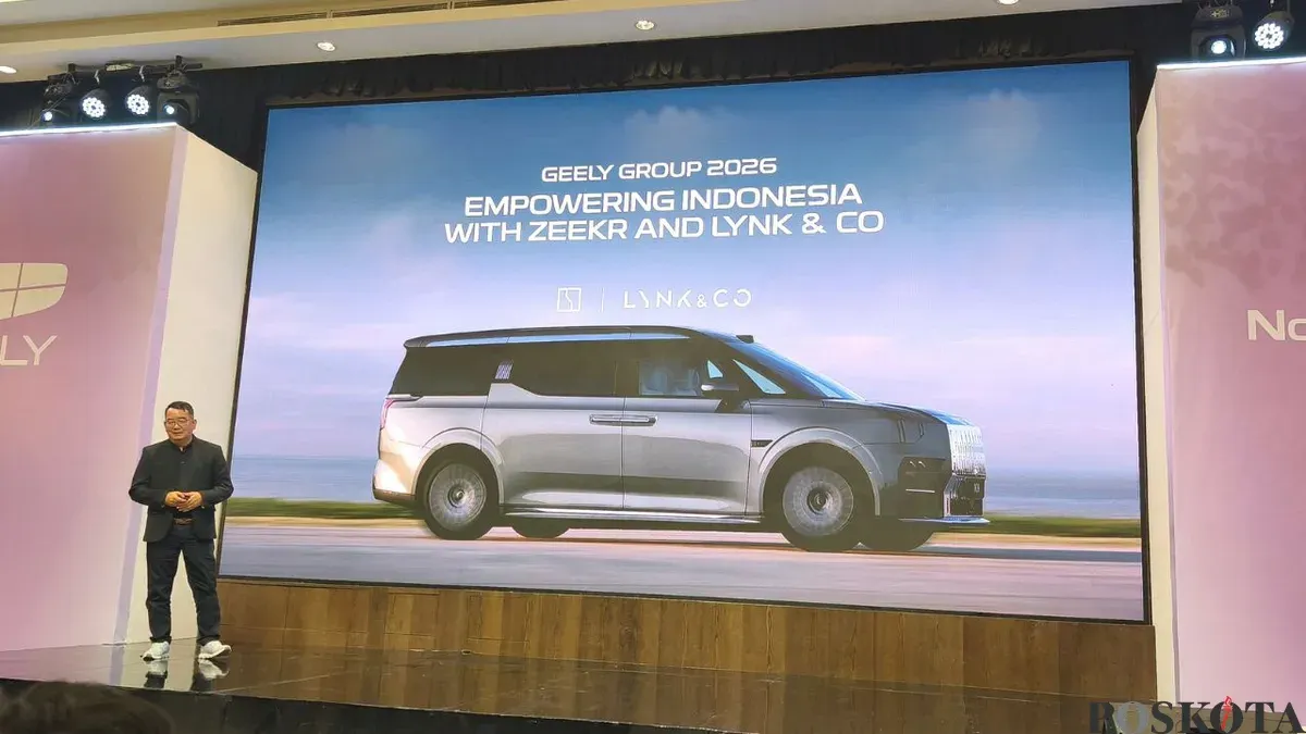 Geely memastikan mobil listrik Zeekr dan Lynk & Co akan masuk Indonesia pada 2026. (Sumber: Poskota/Erwan Hartawan)